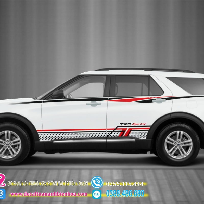 Decal tem dán sườn xe Explorer  - 12