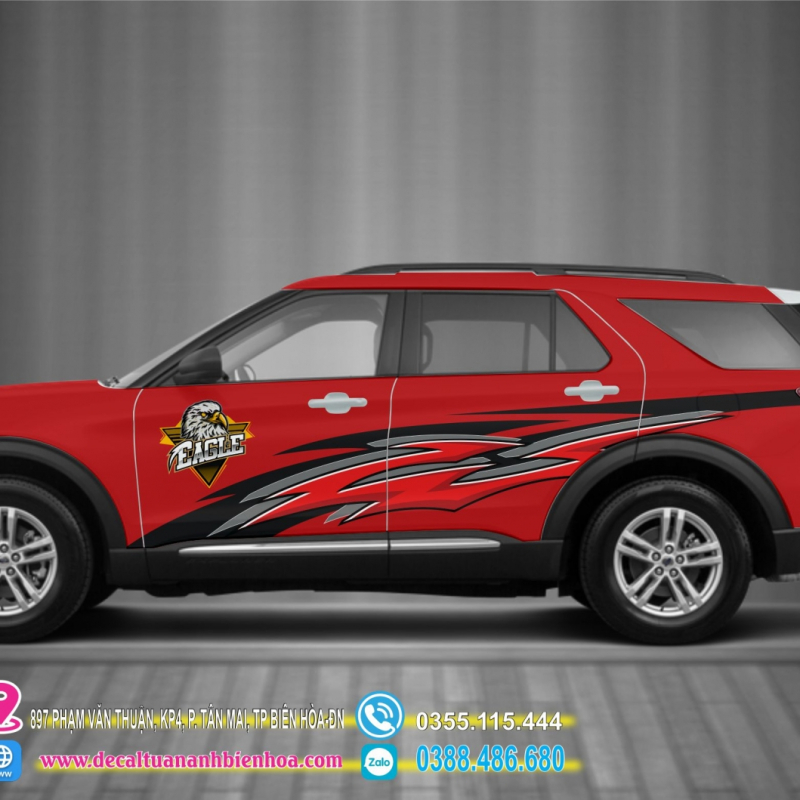 Decal tem dán sườn xe Explorer  - 03