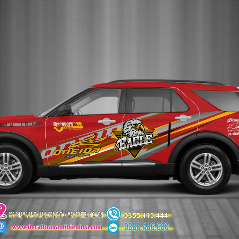 Decal tem dán sườn xe Explorer  - 05