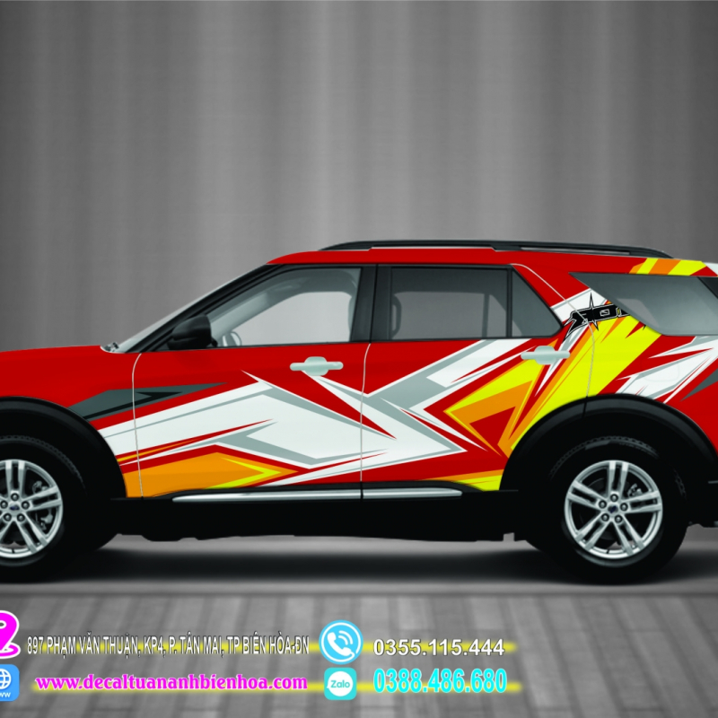 Decal tem dán sườn xe Explorer  - 06