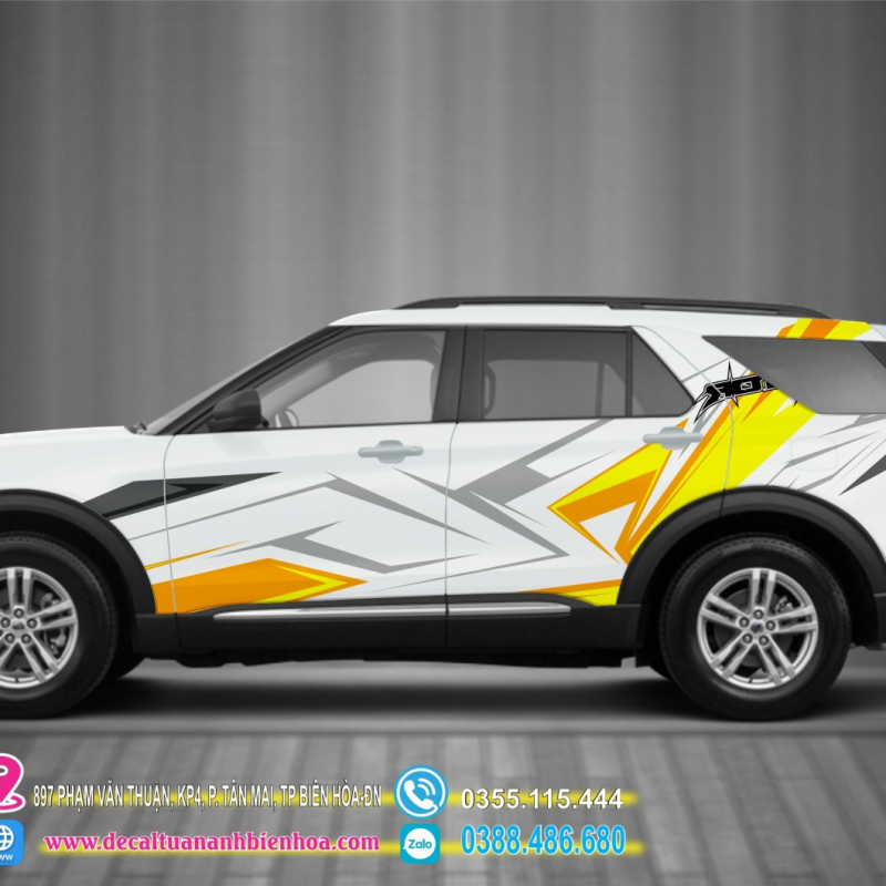 Decal tem dán sườn xe Explorer  - 07