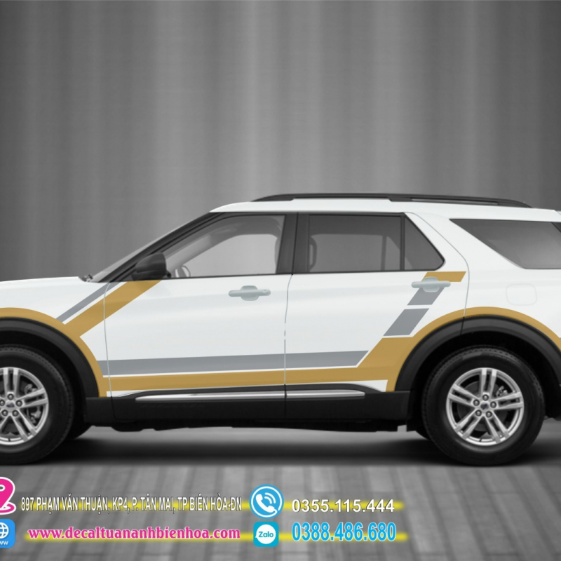 Decal tem dán sườn xe Explorer  - 08