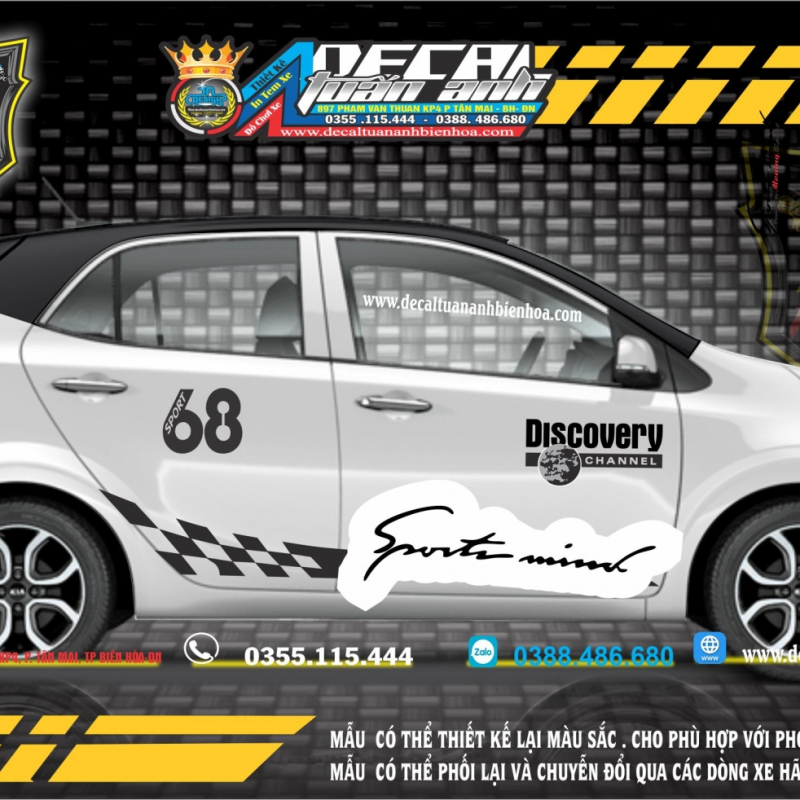 DECAL KIA MONING   04   CHỈ CARO