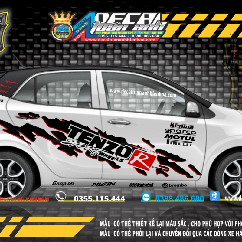 DECAL KIA MONING   05 TENZOR SPORT