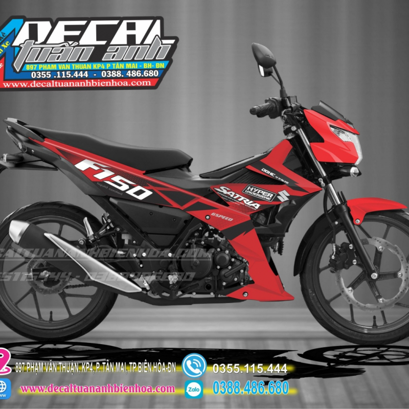 TEM RAIDER 150 zin đỏ đen