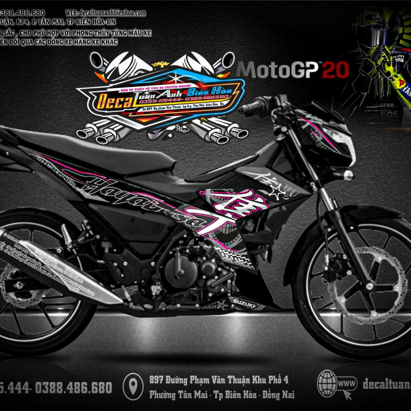 TEM SATRIA  150 HAYABUSA ĐEN