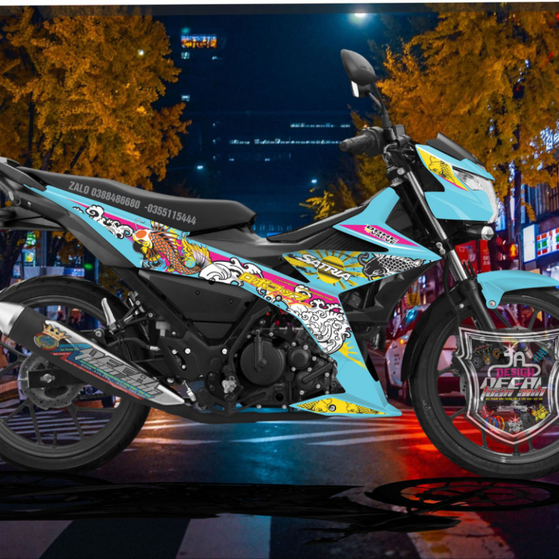 TEM SATRIA  150 CA CHÉP HÓA RONG  2