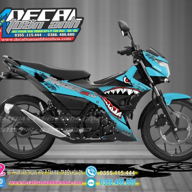 TEM satria   ca map  xanh đen