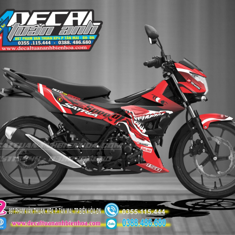 TEM SATRIA  150  cá mập 5