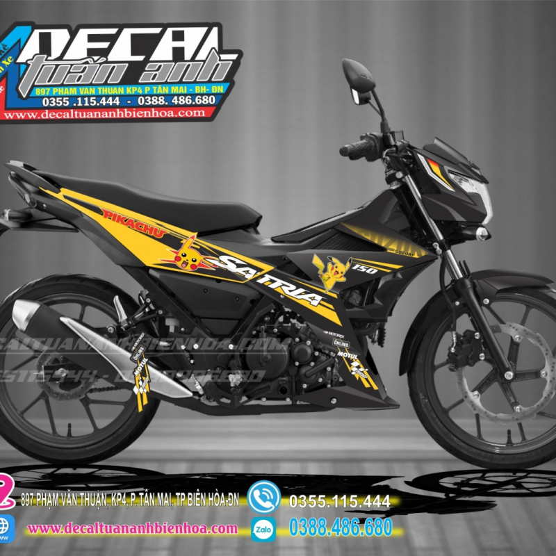 TEM SATRIA  150 pikachu
