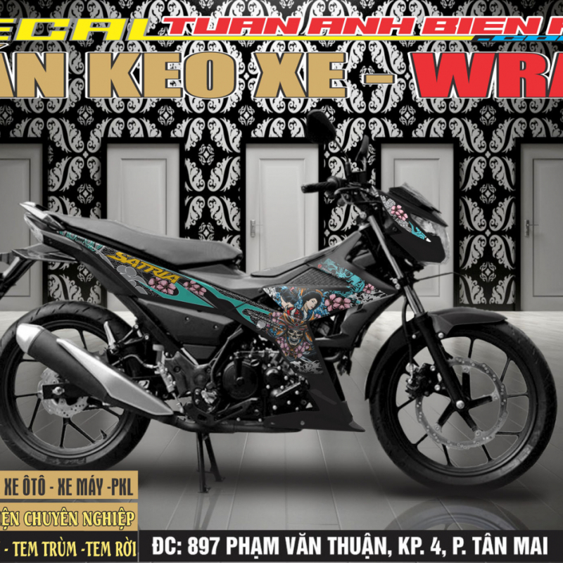 TEM SATRIA  F150 GAI NHẬT