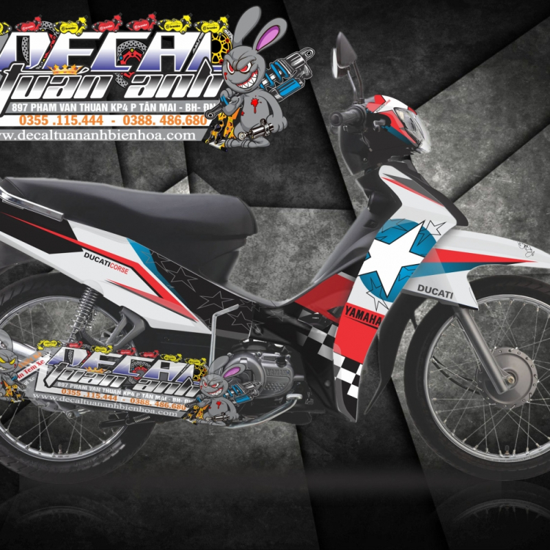 Tem xe sirius 110  ducati