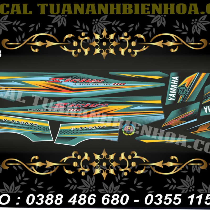 Tem Sirius  xanh trắng