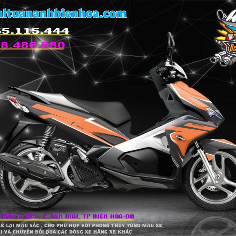 tem xe ARIBLADE 2016-2019 cam đen