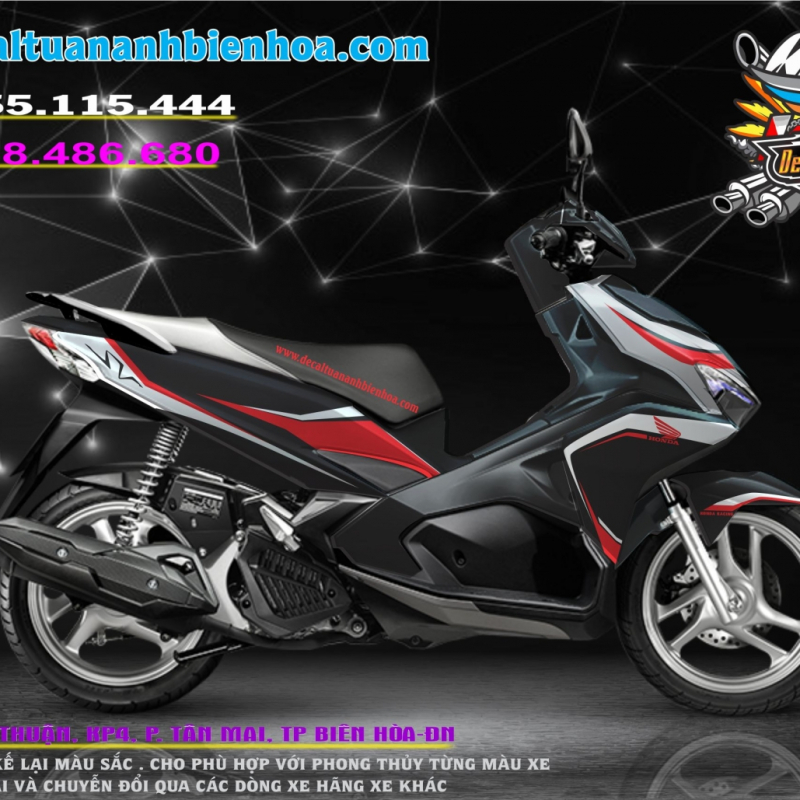 tem xe ARIBLADE 2016-2019   đỏ đen 4