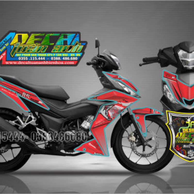tem xe winner 150 cá mập đỏ