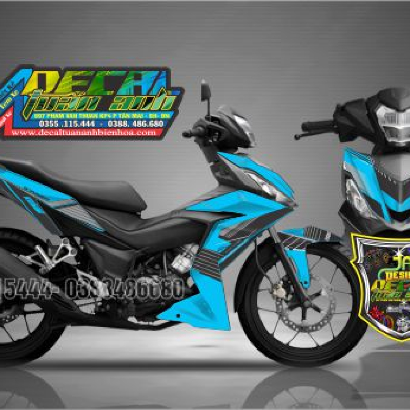 tem xe winner 150 xanh candy
