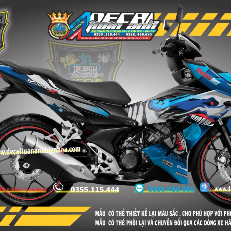 tem xe winner xđại bàng cá mập xanh