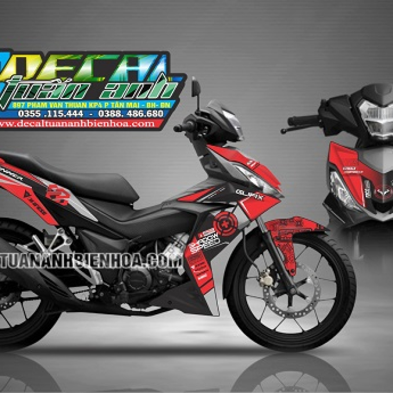 tem xe winner 150 SS đỏ đen