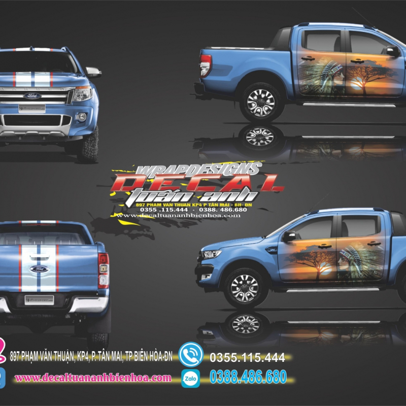 Tem Xe Ford Ranger  - thổ dân