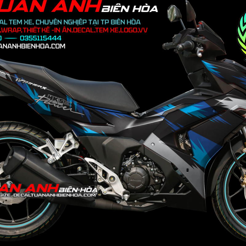 winner 155 new lên tem trum  xanh đen hks