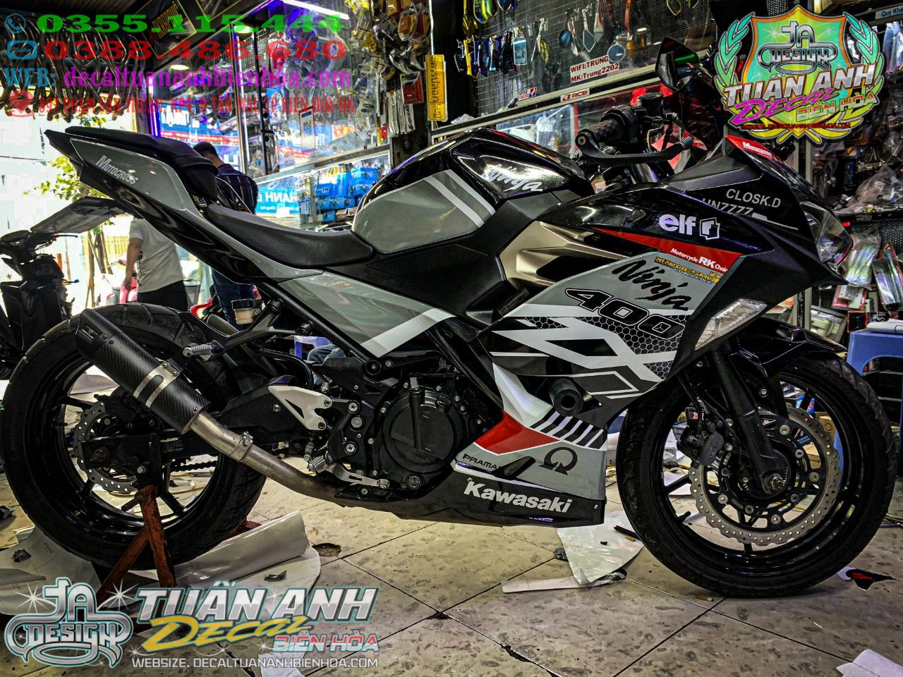 Kawasaki Ninja 400 ABS 2019 bản giới hạn thay tem mới